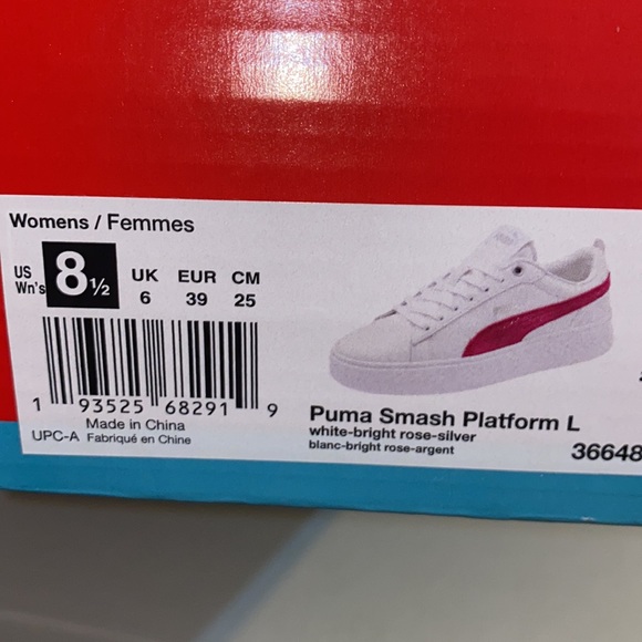 Womens Puma Smash Platform Sneakers - Picture 8 of 11